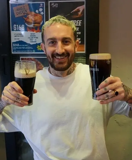 Guinness poured proper